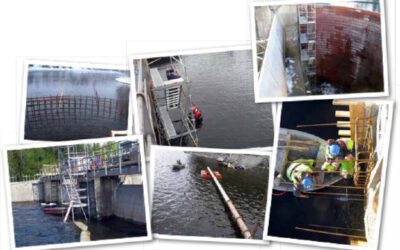 Construcción de un arco de desagüe en Järpen (Suecia)