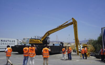 La plus grande drague amphibie du monde est désormais à Malaga : une nouvelle étape importante pour Nautilus Dragados.